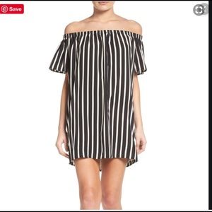 NWT French Connection Polly Off-The-Shoulder Dress
